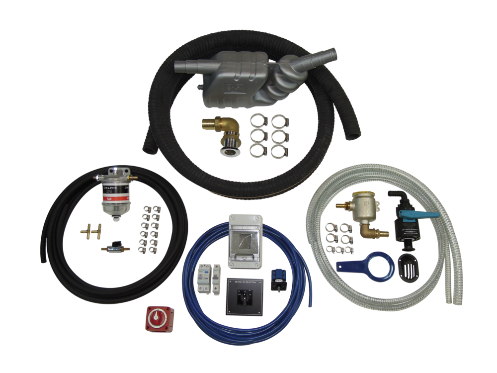 Paguro generator installation kit with composite fittings