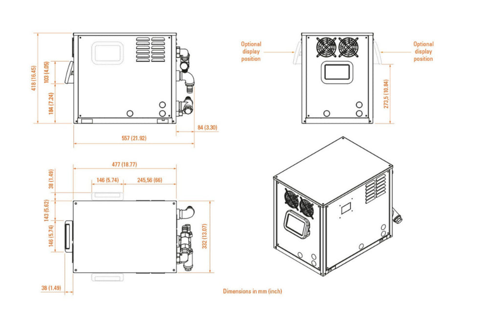 CU50VFD Dimensions