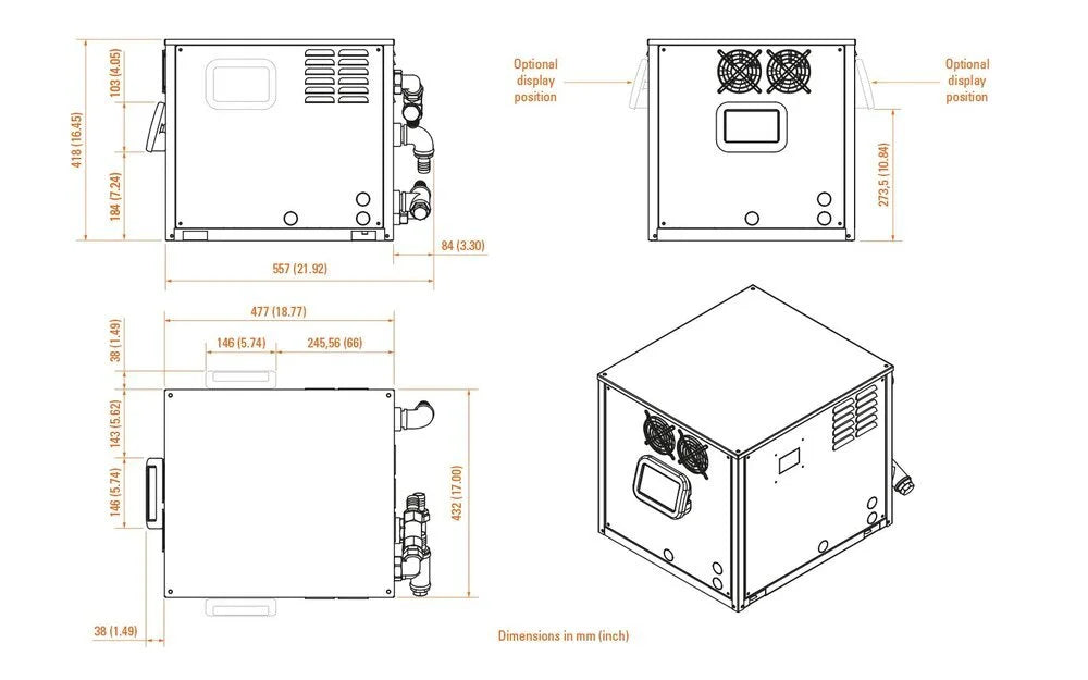 CU70VFD Dimensions