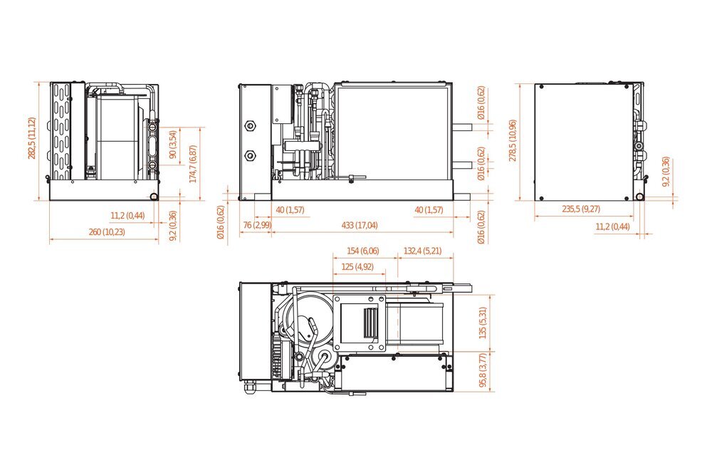 Frigomar SCU07 Dimensions