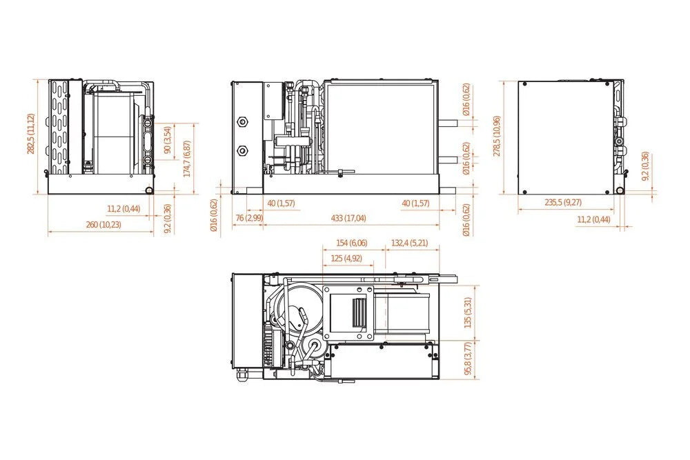 Frigomar SCU10 Dimensions