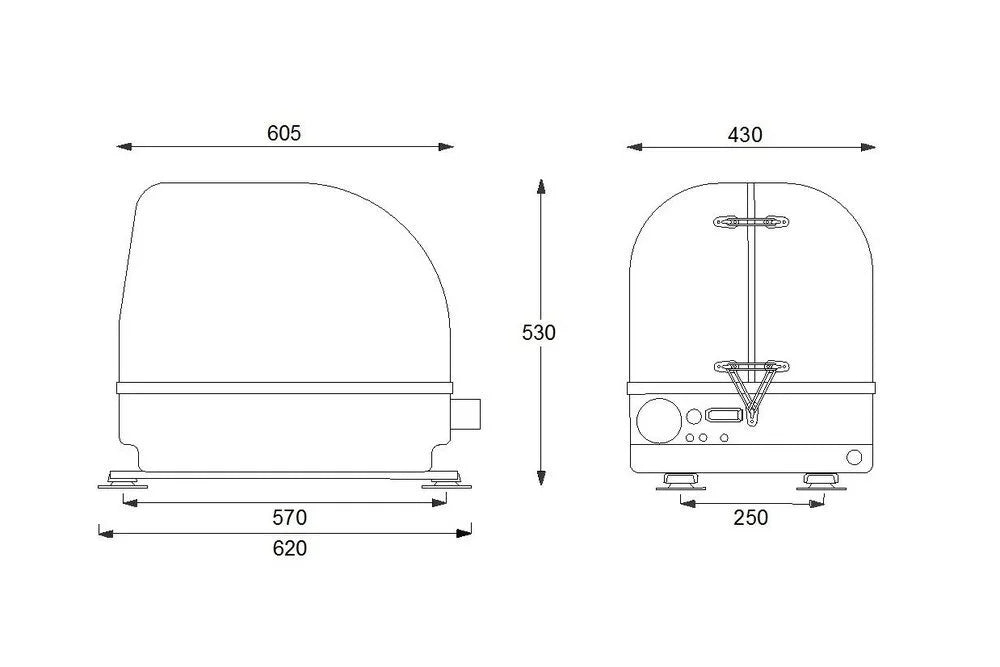 Paguro 3 SY marine generator dimensions