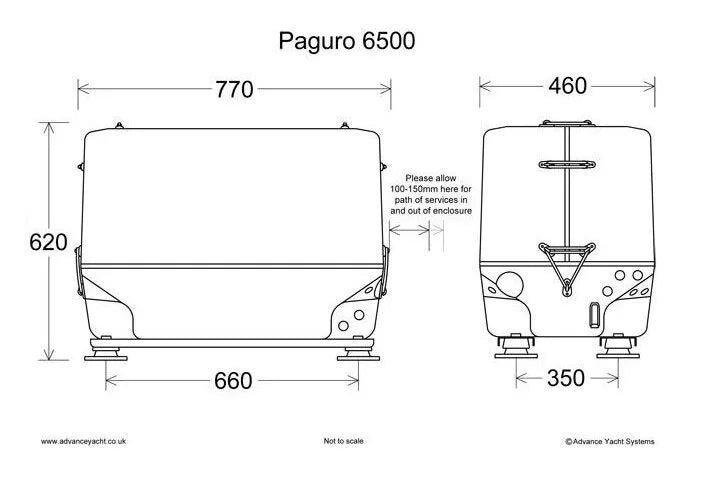 Paguro 6500 dimensions